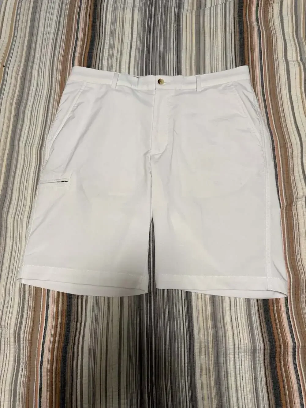 Greg Norman Men's Performance Golf Shorts White Size 34